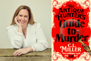 Photo of Cara Miller. The Antique Hunter's Guide to Murder book cover