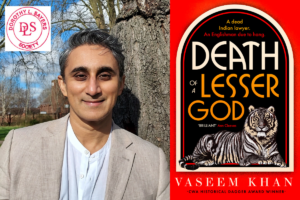 Photo of Vaseem Khan. Death of a Lesser God book cover